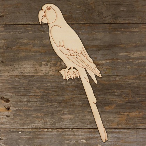 10x wooden macaw parrot - 10x,