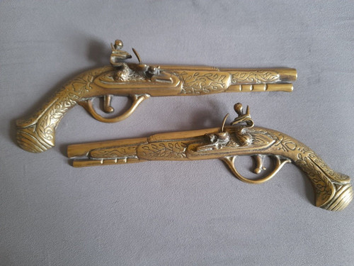 Pair vintage brass - pair,