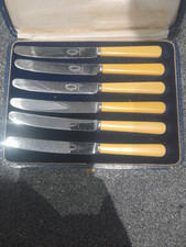 vintage bone handled butter