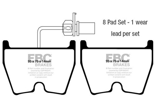 Ebc p2dk040rpx racing pad - p2dk040rpx,