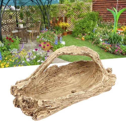 Small faux driftwood succulent - small,