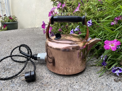 Vintage copper swan - copper, electric