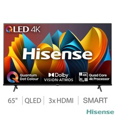 Hisense 65E7NQTUK 65 Inch QLED Freely Smart TV (SRP £389) *MISSING STAND SCREWS*