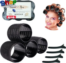 Large Hair Rollers with Clips