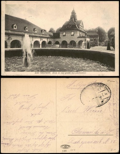 Postcard bad nauheim - bad, bubble