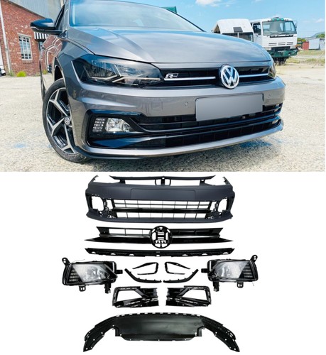 Front bumper with grille - with, body
