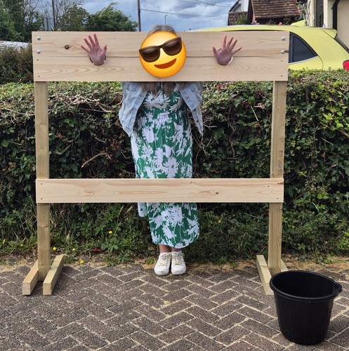 Wooden stocks hire - wooden,