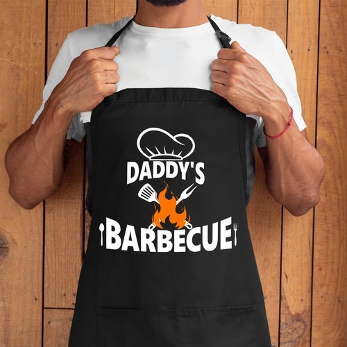 Daddy barbeque apron - daddy's, funny