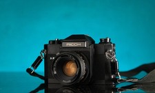 RICOH SLX 500 35mm Film SLR Manual Camera + Chinon 50mm F/2 Lens M42