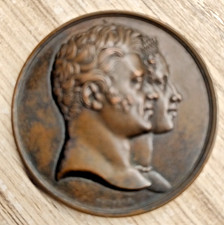 Comte de Chambon Fata Aspera Vinces Bronze Medal 1820 - Birth of Henry