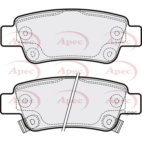 Brake pads set - brake, honda