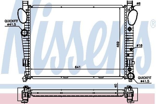 Nissens radiator for - radiator,