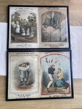 Job Lot Of Framed Old Music Cover Sheet . 2 Frames With 4 Cover Sheets.