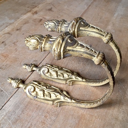 Antique curtain tie backs - curtain,