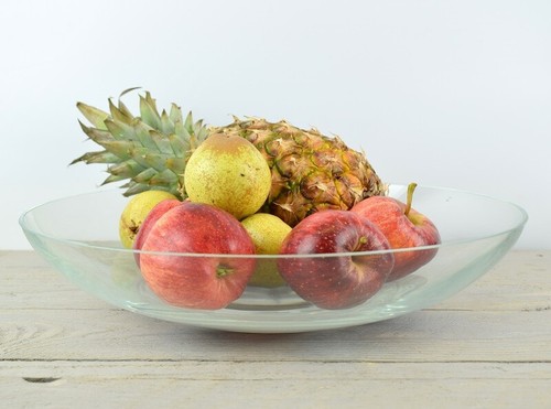 Large glass bowl handmade - large,