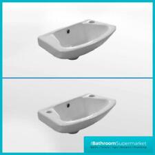 Compact Bathroom Wall Hung Basin Sink Cloakroom En-suite Unit 