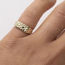 Rectangle Nugget Signet Ring