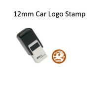 12mm Car Logo Stamp - for Service Books - Available in black, blue, green or red