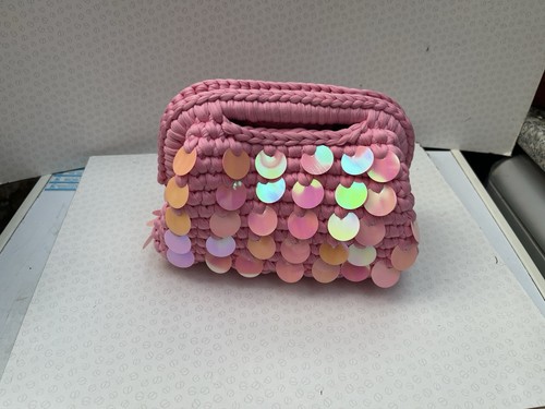 Ladies pink clutch bag - clutch,