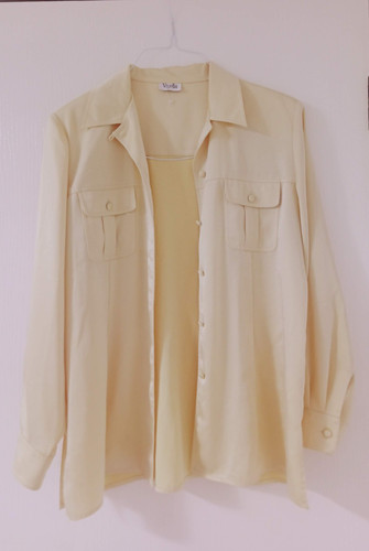 Viyella light yellow long - viyella,