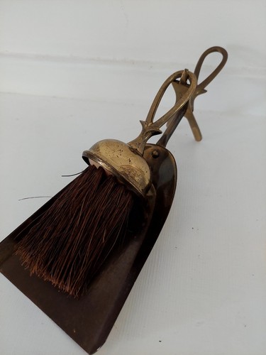 Vintage style brass fireside - brass,