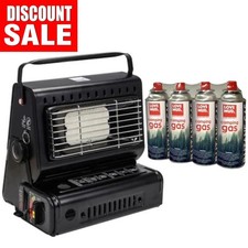 Portable Butane Gas Heater + 4