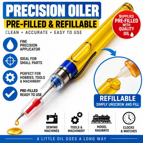 Clock oil precision oiler - oiler, pen