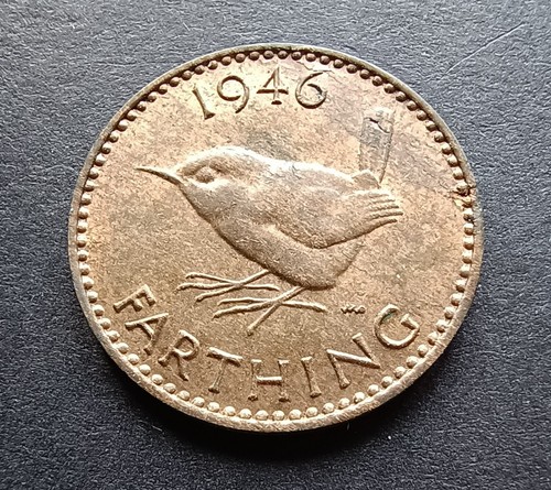 1946 farthing king george - farthing,