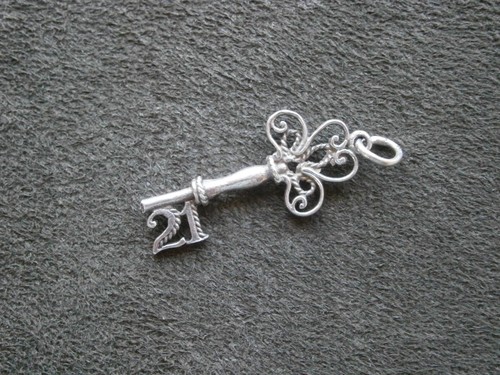 Ornate 21st birthday key - 21st,