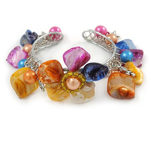 Multicoloured sea shell - sea, shell,