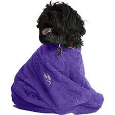 Terry Towelling Dog Towel, Zipped Dog Bag, Cotton Dog Towel, Towelling Dog Coat