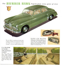 Humber Hawk Car Sales Brochure