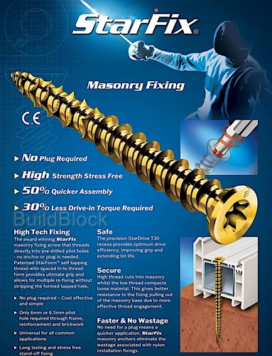 Fixing screws upvc window door - fixing,