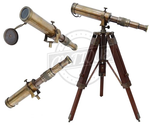 Nautical brass telescope - brass, w/