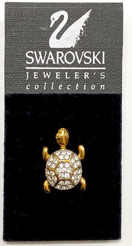 Swarovski swan signed turtle - swarovski,