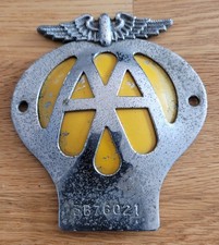 Early Vintage Chrome Enamel AA