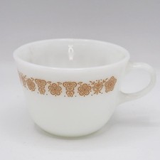 Pyrex Butterfly Gold USA Milk
