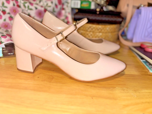 Dune beige maryjane block - maryjane, heel