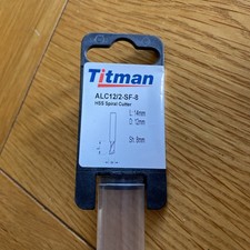 Titman HSS spiral cutter. ALC12/2-SF-8