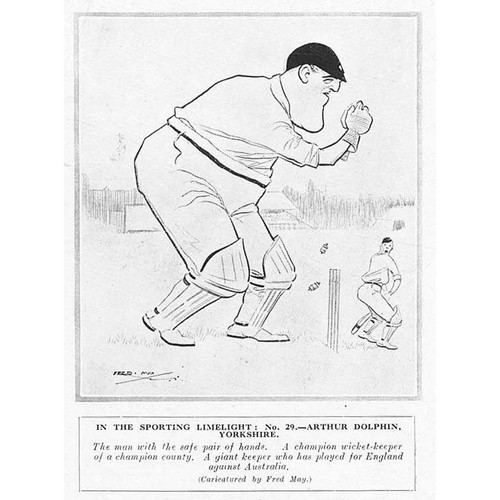 Cricket caricature arthur - cricket, of