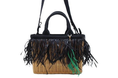 Prada wicker basket bag - prada,
