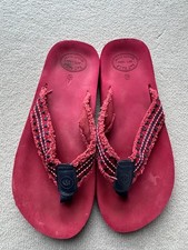 Fat Face Red Flip Flops size 41