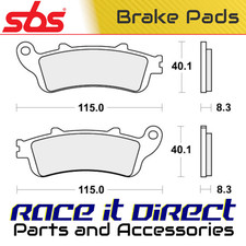 Brake Pads for HONDA CBR 1100 XX SUPER BLACKBIRD 1997-2006 Rr Organic Street SBS