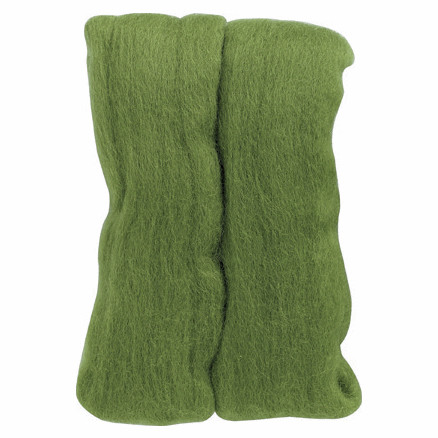 Clover natural wool - wool, roving