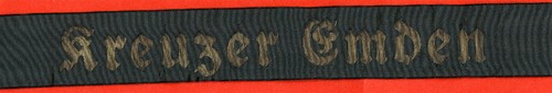 Kriegsmarine cap band cruiser