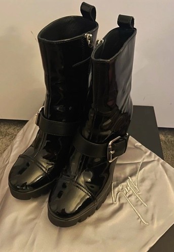 Giuseppe zanotti black patent - giuseppe,