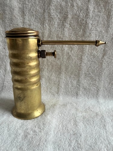 Vintage brass eagle oil can - vintage,