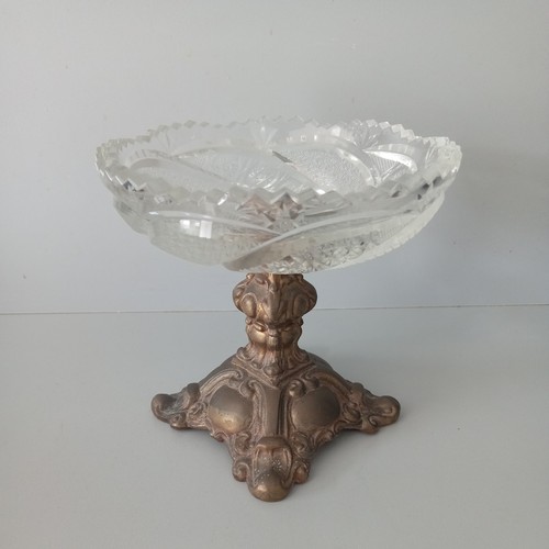 Vintage brass pedestal style - pedestal,