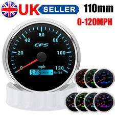 110MM Waterproof GPS Speedometer 0-120MPH Gauge For Motorcycles Boat Car Truck