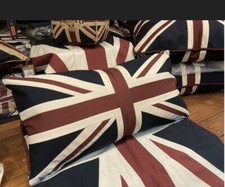 Vintage Union Jack Large Cushion By Woven Magic ( V W 30x15in Double Sided)